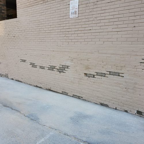 PNK Restoration Inc Brick Repair Project in King St. W, Toronto