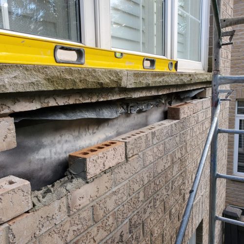 Brick Repair, Throughout Flashing and Caulking project by PNK Restoration Inc in Oakville (2)